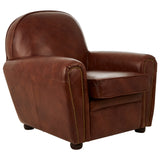 Brazier Brown Leather Classic Armchair