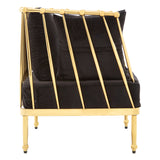 Sapa Black & Gold Statement Chair