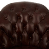 Brazier Brown Leather Armchair