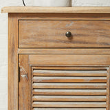 Burdock Whitewash Oakwood Sideboard