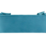 Lubrin Cyan Velvet 3 Seat Sofa