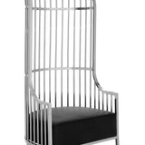 Dion Silver Finish Dome Cage Chair