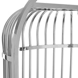 Dion Silver Finish Dome Cage Chair