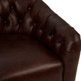 Brazier Brown Leather Armchair