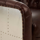 Brazier Brown Leather Armchair