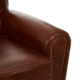 Brazier Brown Leather Classic Armchair