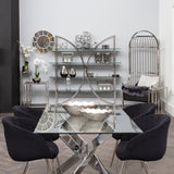 Dion Silver Finish Dome Cage Chair