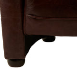 Brazier Brown Leather Armchair