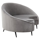 Rosita 3 Seater Grey Velvet Sofa