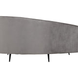 Rosita 3 Seater Grey Velvet Sofa