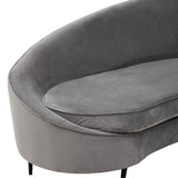 Rosita 3 Seater Grey Velvet Sofa