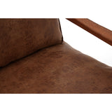 Flynn 2 Seater Brown Sofa