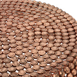 Venice Beaded Iron Copper Coffee Table