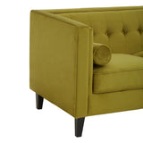 Bosco Olive Green Velvet Sofa