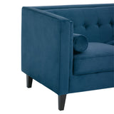 Bosco Blue Velvet Sofa