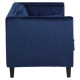 Niomi Two Seater Midnight Blue Velvet Sofa