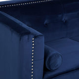 Niomi Two Seater Midnight Blue Velvet Sofa