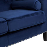 Niomi Two Seater Midnight Blue Velvet Sofa