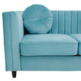 Asher 2 Seater Pastel Green Velvet Sofa