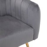 Julia 2 Seater Grey Velvet Sofa