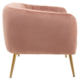 Julia 2 Seater Pink Velvet Sofa