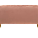 Julia 2 Seater Pink Velvet Sofa