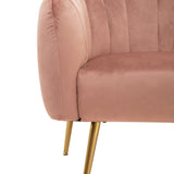 Julia 2 Seater Pink Velvet Sofa