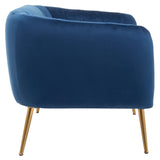 Julia 2 Seater Blue Velvet Sofa