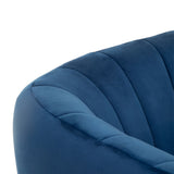 Julia 2 Seater Blue Velvet Sofa