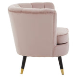 Chrishell Dusky Pink Velvet Chair