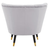 Chrishell Grey Velvet Chair