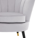 Chrishell Grey Velvet Chair