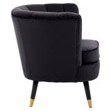 Chrishell Black Velvet Chair