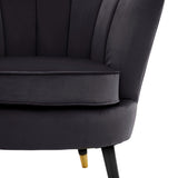 Chrishell Black Velvet Chair