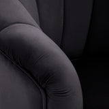 Chrishell Black Velvet Chair