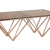 Mary-Ann Champagne Metal Legs Coffee Table