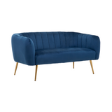 Julia 2 Seater Blue Velvet Sofa