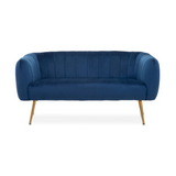 Julia 2 Seater Blue Velvet Sofa