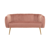 Julia 2 Seater Pink Velvet Sofa