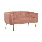 Julia 2 Seater Pink Velvet Sofa