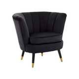 Chrishell Black Velvet Chair