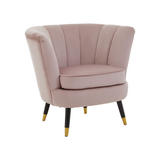 Chrishell Dusky Pink Velvet Chair