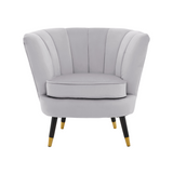 Chrishell Grey Velvet Chair