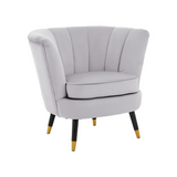 Chrishell Grey Velvet Chair