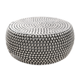 Venice Beaded Silver Coffee Table