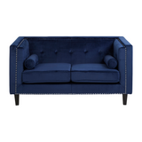 Niomi Two Seater Midnight Blue Velvet Sofa