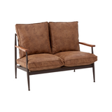 Flynn 2 Seater Brown Sofa