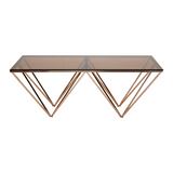 Mary-Ann Champagne Metal Legs Coffee Table