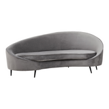 Rosita 3 Seater Grey Velvet Sofa