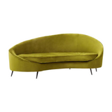 Rosita 3 Seater Olive Green Velvet Sofa